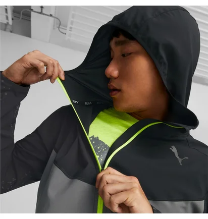 Куртка чоловіча Puma Reflective Printed Woven Running Jacket Grey/Black 522409-15
