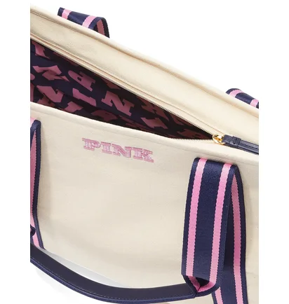 Сумка женская Victoria's Secret Signature Canvas Tote Beige BB2024BG105053VS