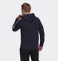 Худи мужское Adidas Essentials Fleece 3-Stripes Hoodie Blue GK9073