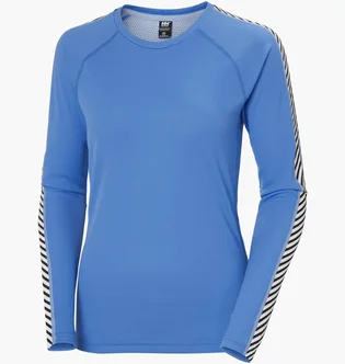 Термобелье женское Helly Hansen Lifa Active Stripe Crew Light Blue 49413-554