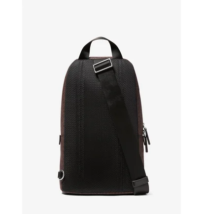 Сумка чоловіча Michael Kors Mens Cooper Logo Sling Pack Brown 37S1LCOY1B-BROWN-BLACK-47040
