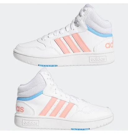 Кроссовки детские Adidas Hoops Mid Shoes White Gw6110