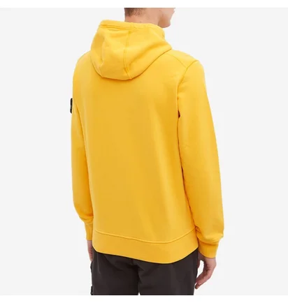 Худи мужское Stone Island Brushed Cotton Popover Hoody Yellow 771564120-V0030