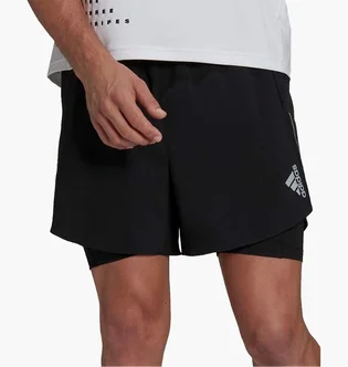Шорты мужские Adidas Designed 4 Run 2 In 1 Running Shorts Black H58579