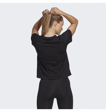Футболка жіноча Adidas Aeroready Train Essentials Minimal Branding Crewneck T-Shirt Black HR7795