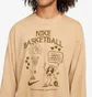 Лонгслив мужской Nike Basketball Ls Tee Beige DN3044-101