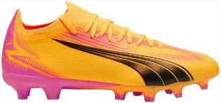 Бутсы унисекс Puma Ultra Match Fg/Ag Yellow/Pink 107754-03