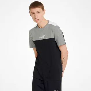 Футболка чоловіча Puma Essentials+ Block Black/Grey 847426-01