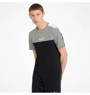 Футболка мужская Puma Essentials+ Block Black/Grey 847426-01