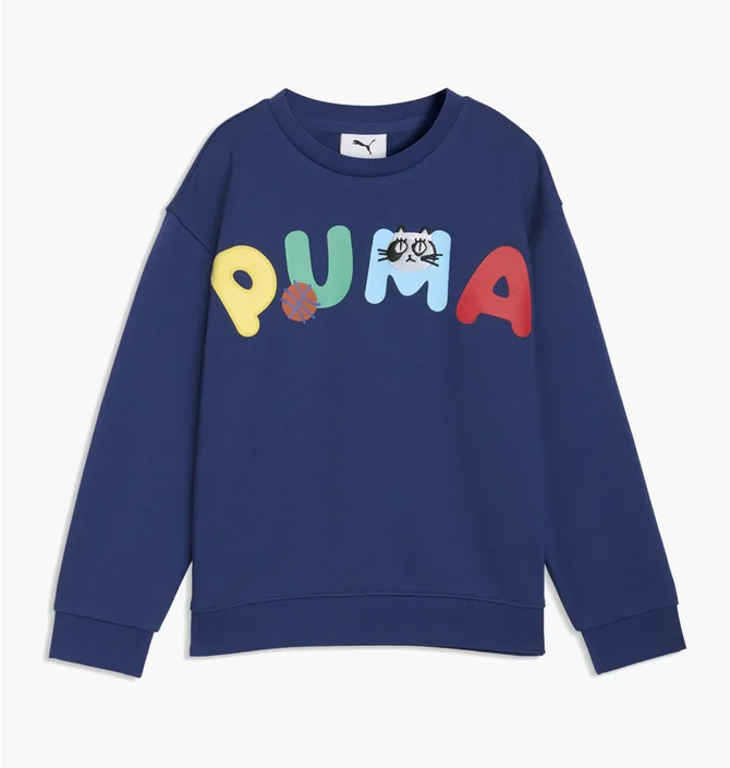 Світшот дитячий Puma Sporty Cats Relaxed Blue 634551-49