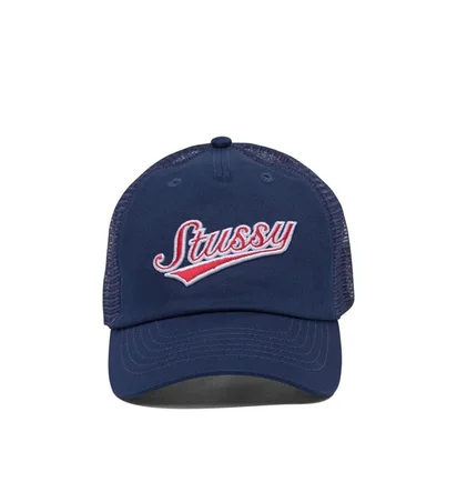 Кепка унисекс Stussy Lp Trucker Athletic Blue 1311165-0970