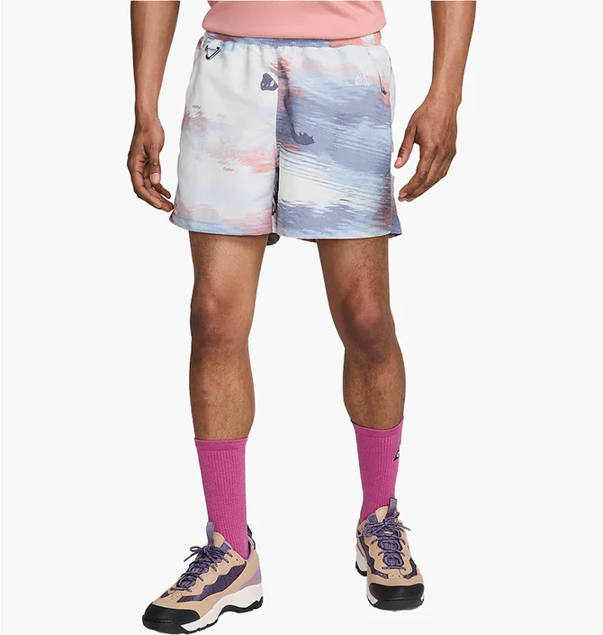 Шорты мужские Nike Acg &Reservoir Goat& All Over Print Shorts White/Violet FQ3062-376