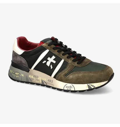 Кросівки чоловічі Premiata MenS Sneaker Lander Green/Brown VAR.6905