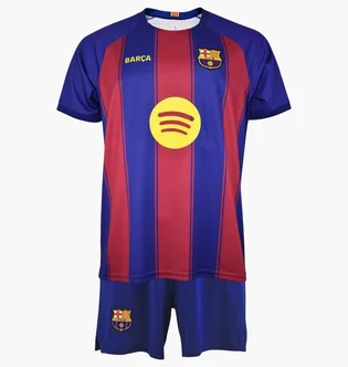 Футбольная форма детская FC Barcelona Raphinha 2025/26 Blue/Red BC19ER