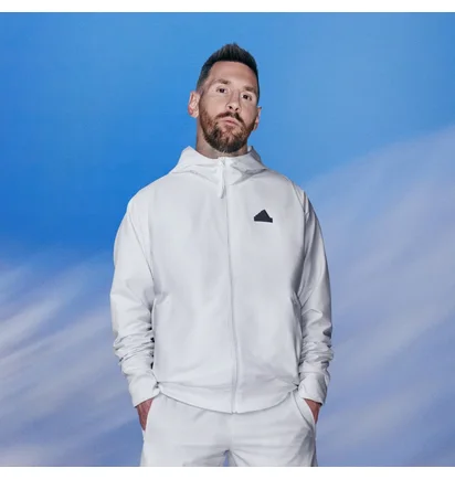 Олимпийка мужская Adidas Z.N.E. Woven Full-Zip Hooded Track Top White IN1843