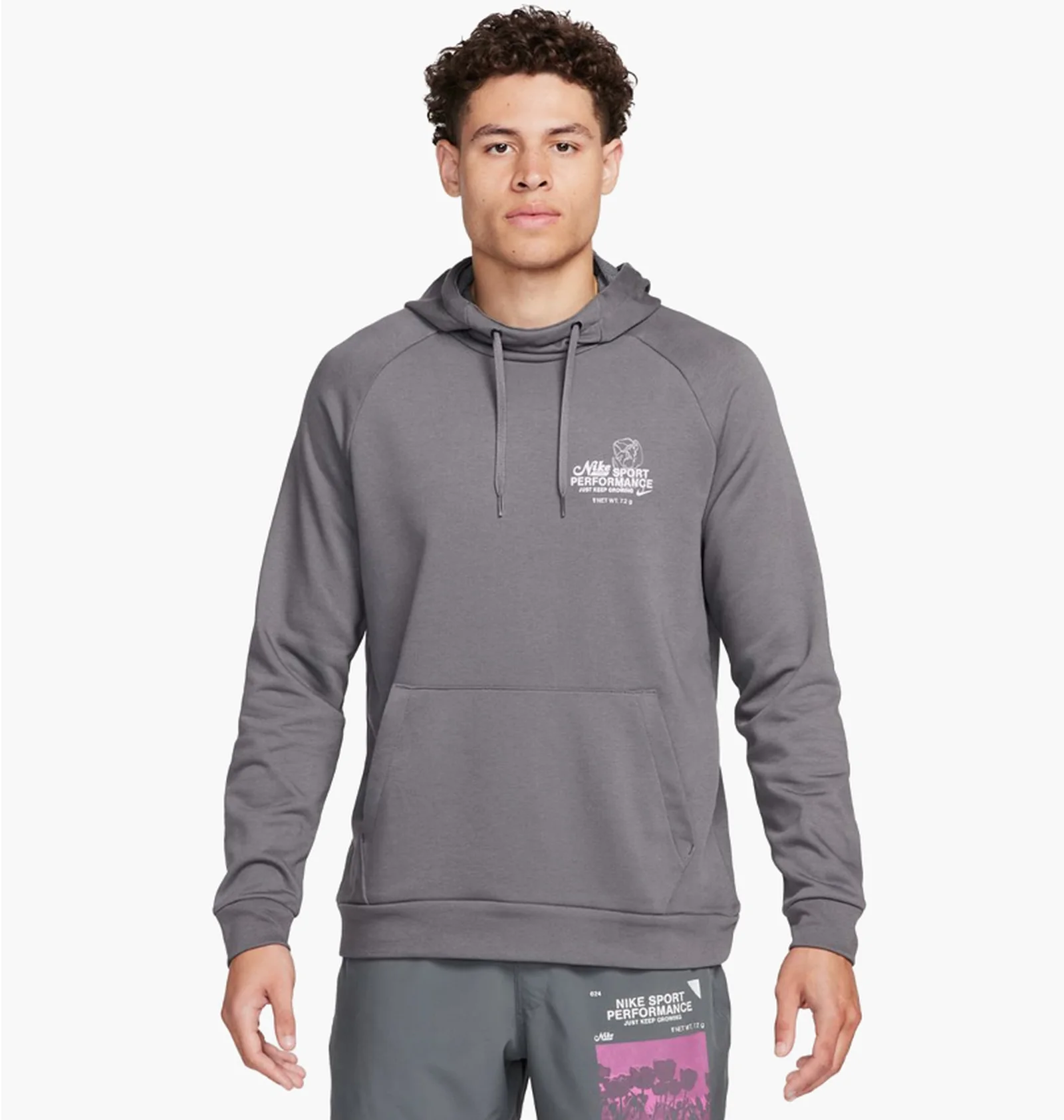 ᐉ Худі чоловіче Nike Df Hd Po Gfx Grey FN3285-068 - придбати в