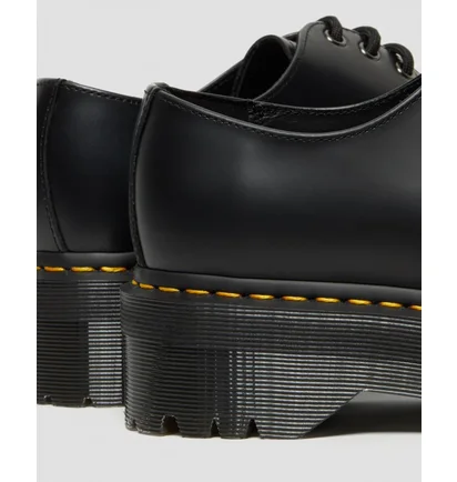 Туфли женские Dr. Martens 1461 Quad Platform Polished Smooth Black 25567001