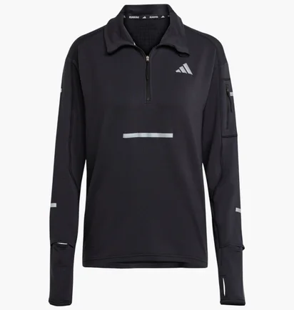 Кофта жіноча Adidas Adi365 Running Climawarm+ Half-Zip Black JP3842
