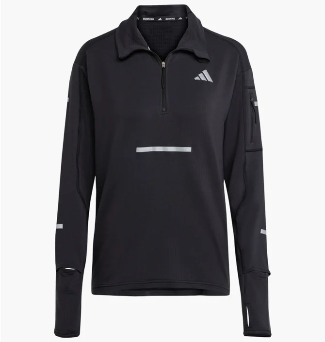 Кофта жіноча Adidas Adi365 Running Climawarm+ Half-Zip Black JP3842