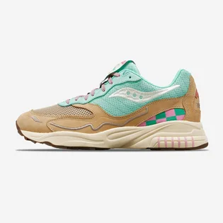 Кроссовки мужские Saucony 3D Grid Hurricane Brown/Turquoise S70746-1