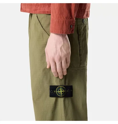 Штаны мужские Stone Island Mercerised Organic Cotton Ripstop Chino Pant Olive L1S153100008-S0298-V005G