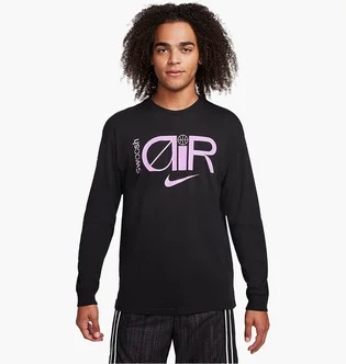 Лонгслив мужской Nike Max90 Long-Sleeve Basketball T-Shirt Black FN0819-010