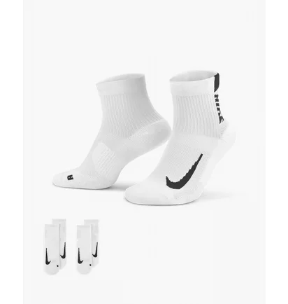 Носки унисекс Nike U Nk Mltplier Ankle (2 пары) White SX7556-100