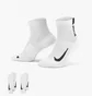 Носки унисекс Nike U Nk Mltplier Ankle (2 пары) White SX7556-100