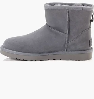 Угги женские UGG Classic Mini Side Logo Grey 11134962-LGH