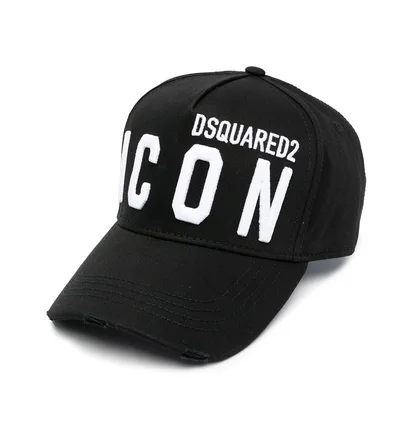 Кепка чоловіча Dsquared2 Icon Cap White Logo Black BCM041205C00001
