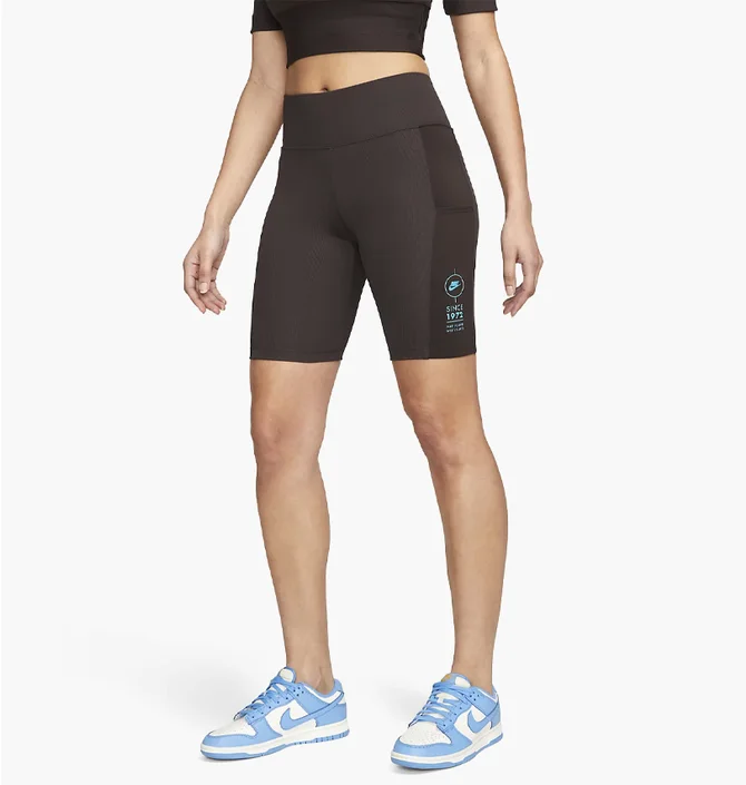 Шорты женские Nike Tight Short Rib Su Black FJ4876-220