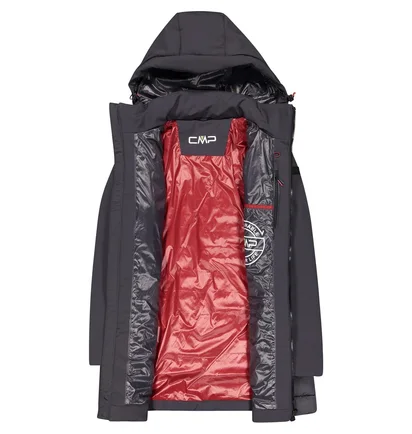 Парка женская Cmp Parka Zip Hood Black 32K1526-U423