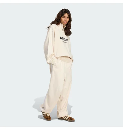 Штани жіночі Adidas Athl Dept Loose Graphic Sweat Beige KF2315