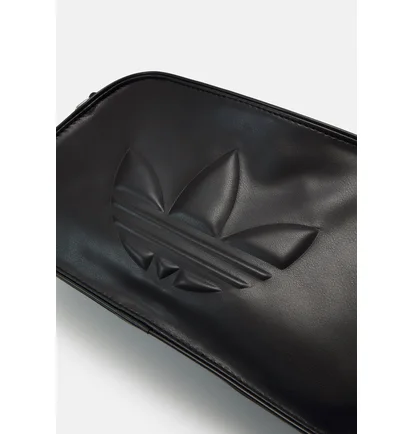 Сумка унисекс Adidas Originals Polyurethane Embossed Trefoil Shoulder Bag Black IT7380