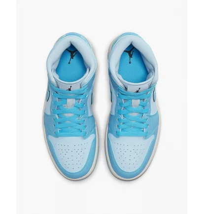 Кросівки жіночі Air Jordan Retro 1 Mid Se Casual Shoes Light Blue Dv1302-400