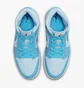 Кросівки жіночі Air Jordan Retro 1 Mid Se Casual Shoes Light Blue Dv1302-400