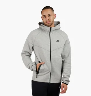 Толстовка мужская Nike Tech Fleece Full-Zip Hoodie Grey FB7921-063