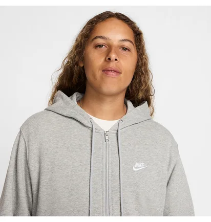 Толстовка мужская Nike Nk Club Ft Fleece Full-Zip Grey FN3884-063