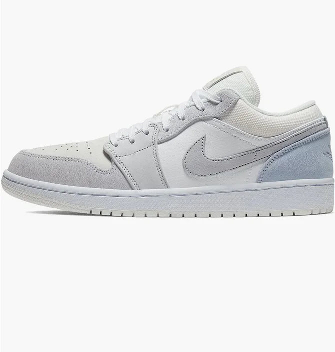 Кроссовки мужские Air Jordan 1 Low White/Grey CV3043-100