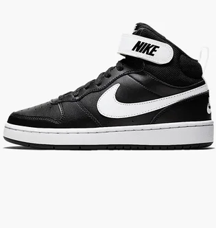 Кроссовки детские Nike Court Borough Mid 2 Black/White CD7782-010
