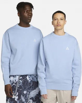 Свитшот унисекс Nike Acg Therma-Fit Fleece Crew Light Blue DX9611-479