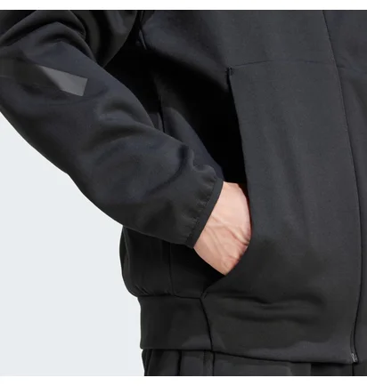 Куртка чоловіча Adidas Z.N.E. Full-Zip Hooded Track Jacket Black JE7538