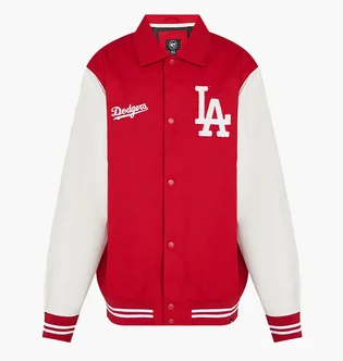Бомбер унисекс 47 Brand Mlb Los Angeles Dodgers Homeco Red/Beige 608987RD-FS