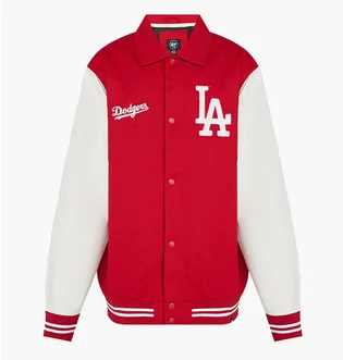 Бомбер унисекс 47 Brand Mlb Los Angeles Dodgers Homeco Red/Beige 608987RD-FS