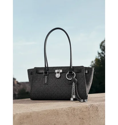 Сумка жіноча Michael Kors Hamilton Moderne Small Signature Logo Satchel Black 30F5SNXT0V-BLACK-148903