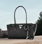 Сумка жіноча Michael Kors Hamilton Moderne Small Signature Logo Satchel Black 30F5SNXT0V-BLACK-148903