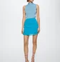 Спідниця жіноча Mango Ruffled Draped Light Blue 37021302