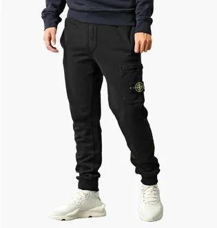 Штани чоловічі Stone Island Stretch Tela Paracadute Cargo Straight Pants Black 801564551-A0029