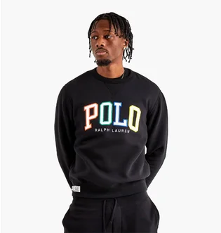 Світшот чоловічий Ralph Lauren Polo Rl Fleece Logo Sweatshirt Black 710890191001