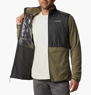 Кофта чоловіча Columbia Jacket Basin Butte Fleece Full Zip Olive/Grey AO0241-397